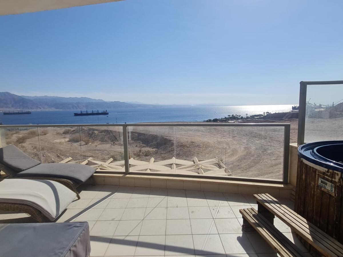 Top-Luxury Exclusive Аpt With Jacuzzi In Front Of The Sea Ейлат Екстер'єр фото